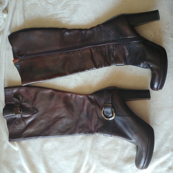 Lavorazione Artigiana leather boots brown Size 8